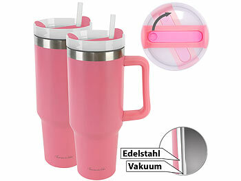 Edelstahl Becher mit Deckeln