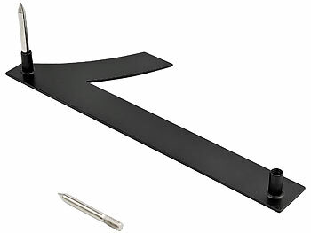 PEARL Hausnummer aus Metall, Nummer 1, 200 x 80 x 2 mm, schwarz