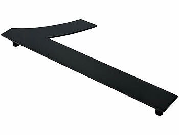PEARL Hausnummer aus Metall, Nummer 1, 200 x 80 x 2 mm, schwarz