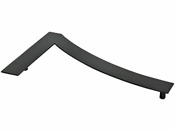 PEARL Hausnummer aus Metall, Nummer 7, 200 x 130 x 2 mm, schwarz 