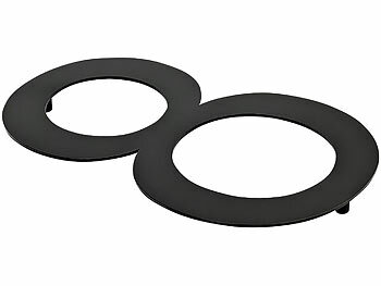 PEARL Hausnummer aus Metall, Nummer 8, 200 x 130 x 2 mm, schwarz