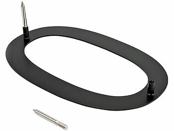 PEARL Hausnummer aus Metall, Nummer 0, 200 x 130 x 2 mm, schwarz