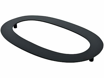 PEARL Hausnummer aus Metall, Nummer 0, 200 x 130 x 2 mm, schwarz