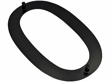 PEARL Hausnummer aus Metall, Nummer 0, 200 x 130 x 2 mm, schwarz