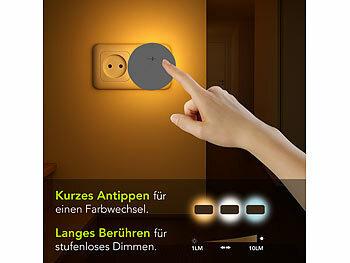 LED Nachtlichter Steckdose dimmbar