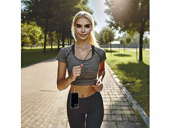 St. Leonhard 2er-Set Handyketten, 160cm, weißes/schwares Band, silberne Applikation