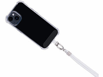 St. Leonhard 2er-Set Handyketten, 160 cm, weiße Bänder, silberne Applikationen