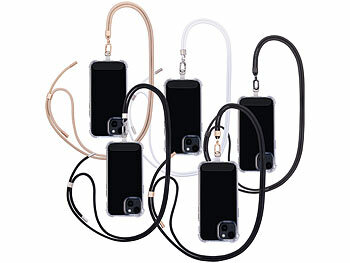 Universal adatta a tutti gli smartphone, catenina da mettere al collo, supporto con cavo, catena per smartphone da portare in giro, cordoncino per telefono combinabile con ogni custodia-Blu