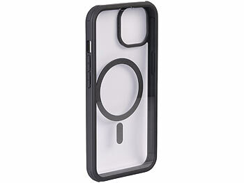 Xcase 360°-Schutzhülle für iPhone 14, stoßfest, MagSafe-kompatibel, schwarz
