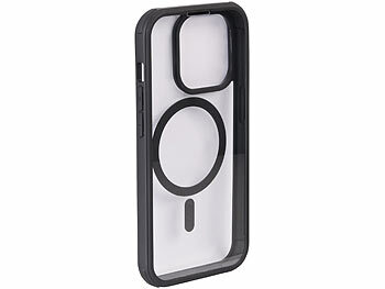 Xcase 360°-Schutzhülle für iPhone 14 Pro, stoßfest, MagSafe-komp., schwarz