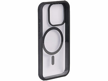 Xcase 360°-Schutzhülle für iPhone 15 Pro, stoßfest, MagSafe-komp., schwarz