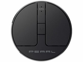 PEARL Ultra flache Mini-Maus mit Scroll-Taste, Bluetooth, Funk,  13,5 g