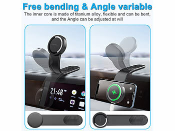 Kfz-Handyhalterung mit Kabelloser Ladefunktion