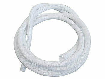 Callstel 4er-Set selbstschließende gewebte Kabelschläuche, zuschneidbar, 3 m