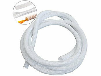 Callstel 4er-Set selbstschließende gewebte Kabelschläuche, zuschneidbar, 3 m