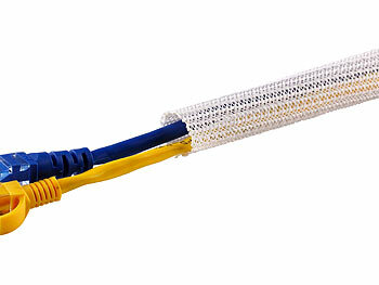 zuschneidbare Kabelschutze für Schreibtisch und Gaming-Setup