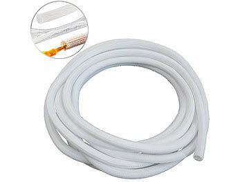 Callstel 2er-Set selbstschließende gewebte Kabelschläuche, zuschneidbar, 8 m