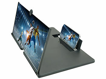 Handy-Bildschirmlupe: PEARL 18" Bildschirm-Lupe (45,7cm) zum Vergrößern von Handy-Display, schwarz