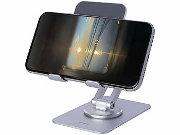 PEARL Verstellbarer Tablet- und Smartphone-Arm, 3 Achsen