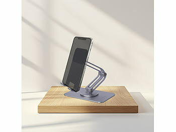 PEARL Verstellbarer Tablet- und Smartphone-Arm, 3 Achsen