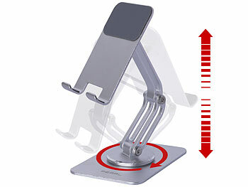 PEARL Verstellbarer Tablet- und Smartphone-Arm, 3 Achsen