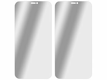 Somikon 2er-Set Schutzfolien aus gehärtetem Glas, kompatibel mit iPhone 12 