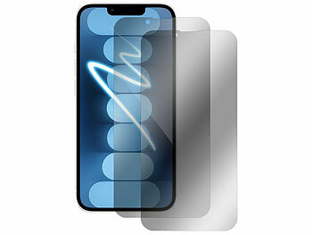 Somikon 4er-Set Schutzfolien aus gehärtetem Glas, iPhone 13