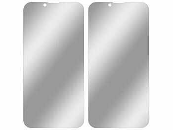 Somikon 4er-Set Schutzfolien aus gehärtetem Glas, iPhone 13