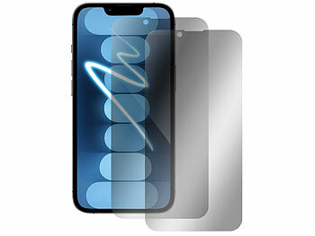Somikon 4er-Set Schutzfolien aus gehärtetem Glas, iPhone 13 Pro