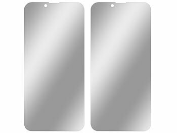 Somikon 4er-Set Schutzfolien aus gehärtetem Glas, iPhone 14Plus
