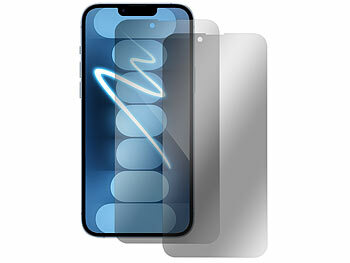 Somikon 4er-Set Schutzfolien aus gehärtetem Glas, iPhone 14Plus