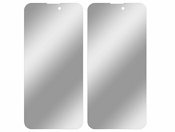 Somikon 2er-Set Schutzfolien, gehärtetes Glas, kompatibel mit iPhone 14 ProMax
