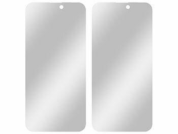 Somikon 4er-Set Schutzfolien aus gehärtetem Glas,iPhone 15 Pro