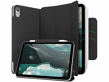Tablet-PC-Tasche: Xcase Magnetische Slim-Hülle für 8,3"-iPad Mini 6 mit Auto-Sleep & Standfuß