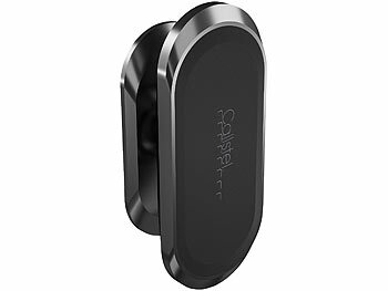 Callstel 2er-Set Kfz-Handyhalterungen für Armaturen, 360° drehbar, inkl. Magnet