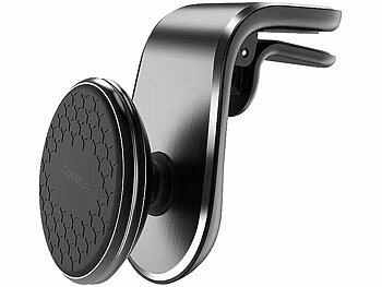 Callstel Kfz-Handyhalterung für Lüftungsgitter, 360° drehbar, inkl. Magnet