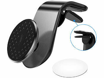 Callstel Kfz-Handyhalterung für Lüftungsgitter, 360° drehbar, inkl. Magnet