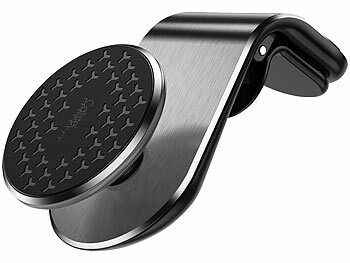 Callstel Kfz-Handyhalterung für Lüftungsgitter, 360° drehbar, inkl. Magnet