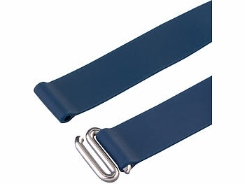 PEARL 2er-Set Universal-Finger-Handyhalterung, Silikon, blau+schwarz, 210 mm