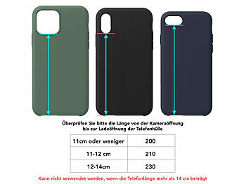 PEARL 2er-Set Universal-Finger-Handyhalterung, Silikon, blau+schwarz, 210 mm