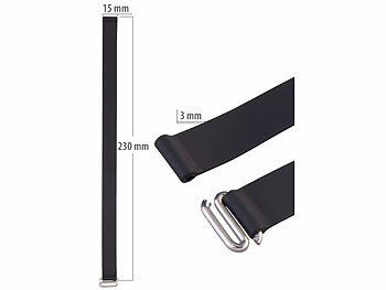 PEARL 2er-Set Universal-Finger-Handyhalterung, Silikon, schwarz+pink, 230 mm