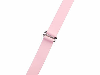 PEARL 2er-Set Universal-Finger-Handyhalterung, Silikon, schwarz+pink, 230 mm