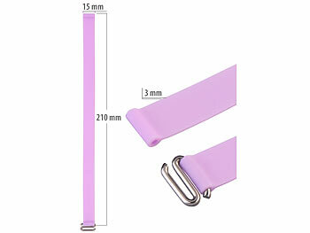 PEARL 2er-Set Universal-Finger-Handyhalterung aus Silikon, blau+lila, 210 mm