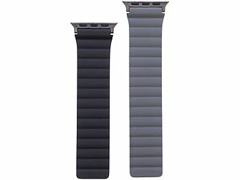 Callstel Armband für Apple Watch, 38/40/41 mm, schwarz/grau