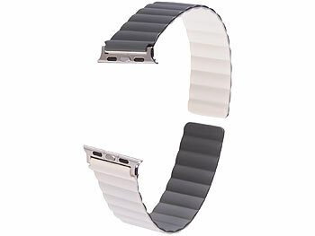 Callstel Armband für Apple Watch, 38/40/41 mm, beige/grau/silber