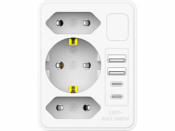 Steckdosenverteiler mit USB-C