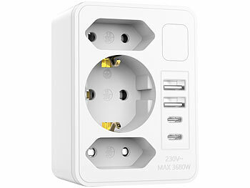 USB-Steckdosenadapter mit Nachtlicht für Kinderzimmer