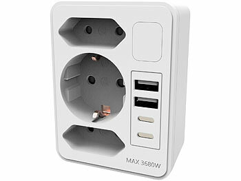 Steckdosenadapter Geräteanschlüsse Mehrfachstecker Stromversorgungen