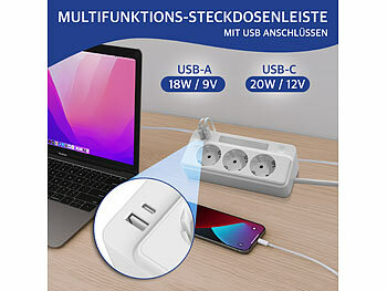 Steckdosenleiste Dreiecksform