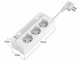 Verteiler-Steckdose-Block